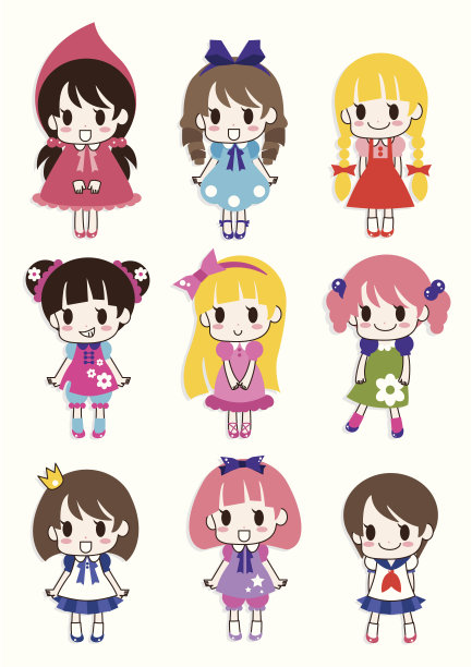 卡通女孩图片下载