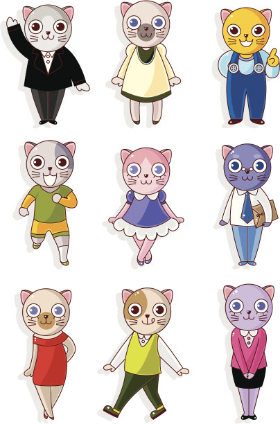 卡通猫图标图片下载