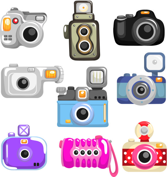 卡通相机图标素材图片