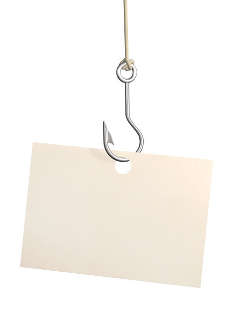 鱼钩上的一张纸图片下载