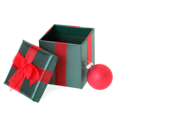 打开绿色礼品盒图片下载