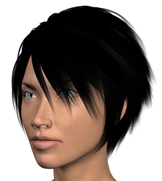 年轻女子肖像插图图片下载