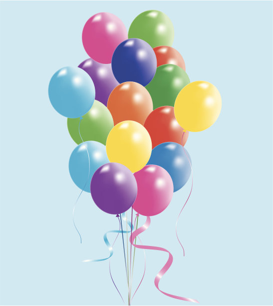 彩色气球图片下载