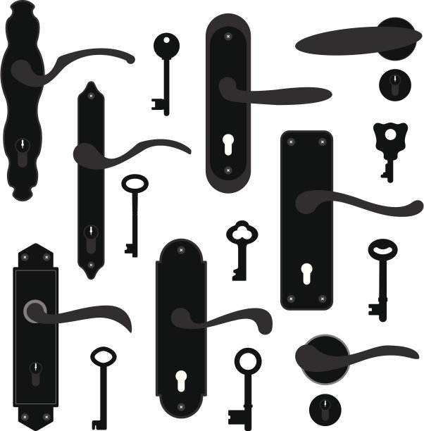 门把手、插销钥匙、钥匙孔图片下载