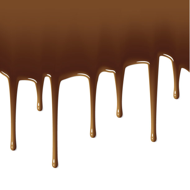 牛奶巧克力滴。无缝模式。向量。图片下载