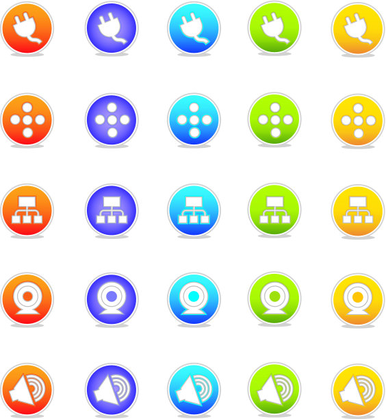 丰富多彩的网络图标图片下载