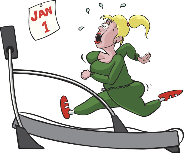 跑步机上的女人图片下载