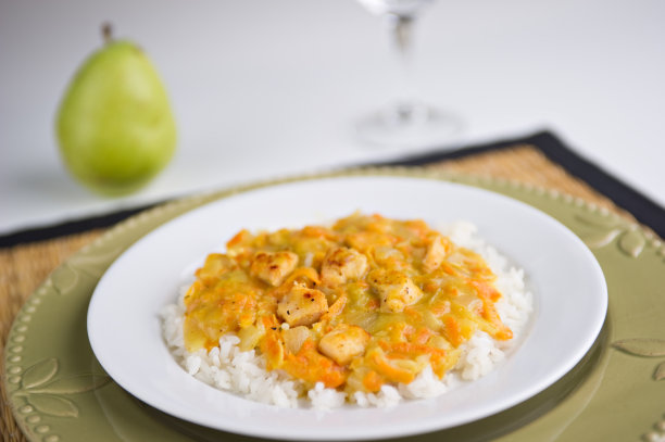 鸡和米饭图片下载