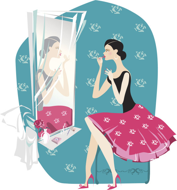 女士化妆图片下载