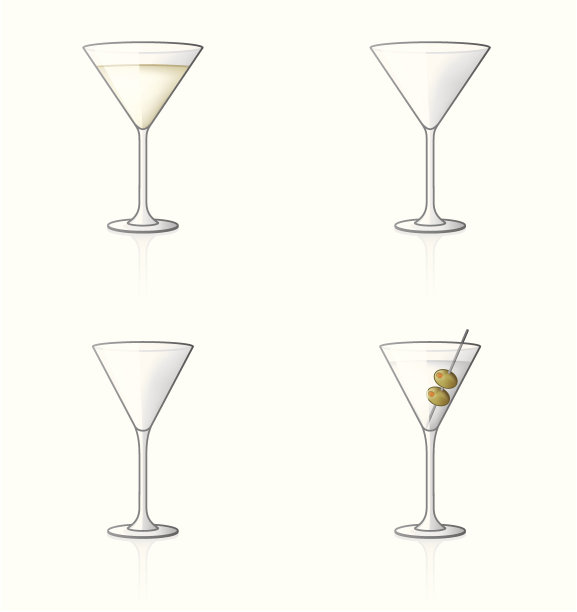 玻璃的图标集。设计元素图片下载