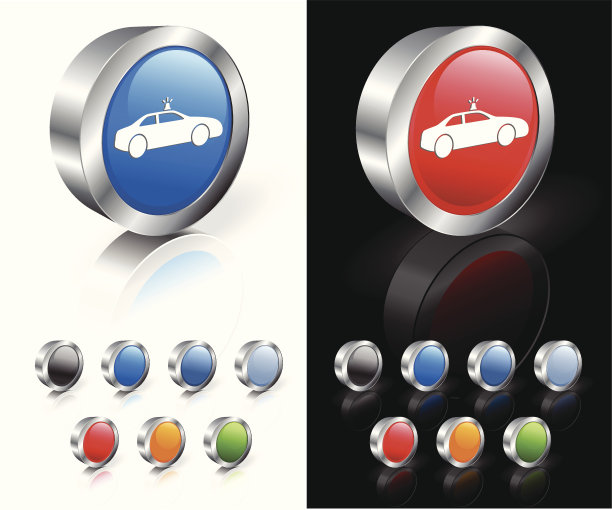 警车3D版权免费矢量艺术图片下载