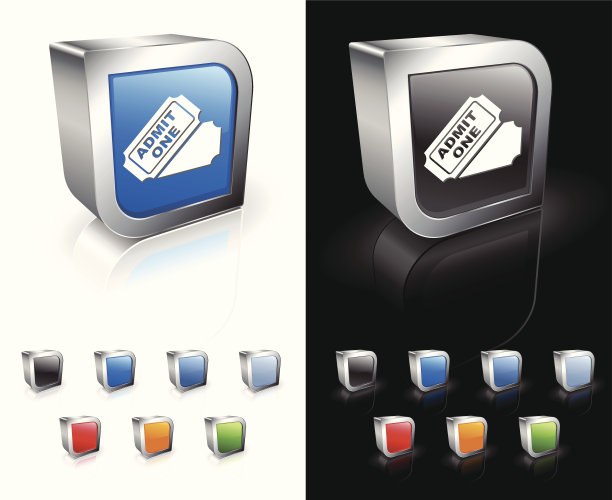 电影票3D版权免费矢量艺术图片下载