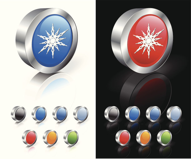 雪花3D版权免费矢量艺术图片下载