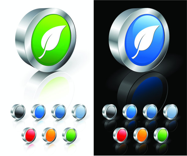 优雅的叶子3D版税免费矢量艺术图片下载