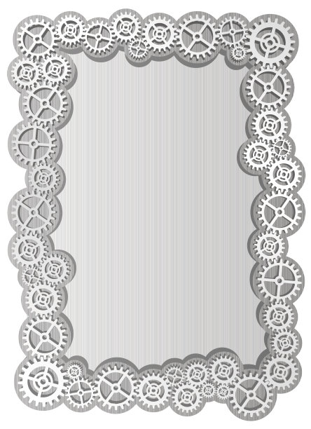 带齿轮的铝制墙纸图片下载