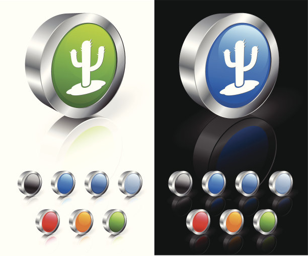 沙漠仙人掌3D版税免费矢量艺术图片下载