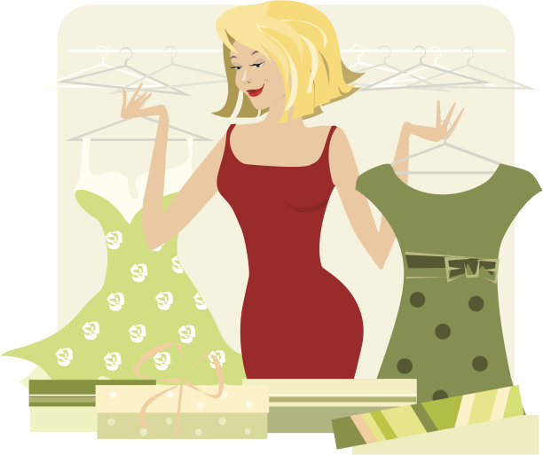 购物的女人图片下载