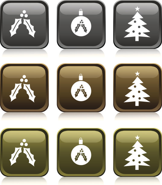 圣诞标志-“奖章系列”图片下载