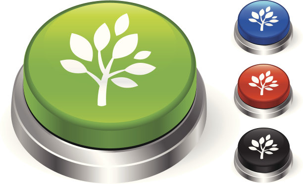 树图标3D按钮图片下载