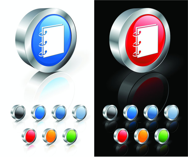 学校笔记本3D版权免费矢量艺术图片下载