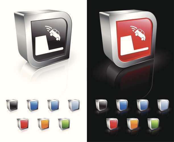 车祸3D版权免费矢量艺术图片下载