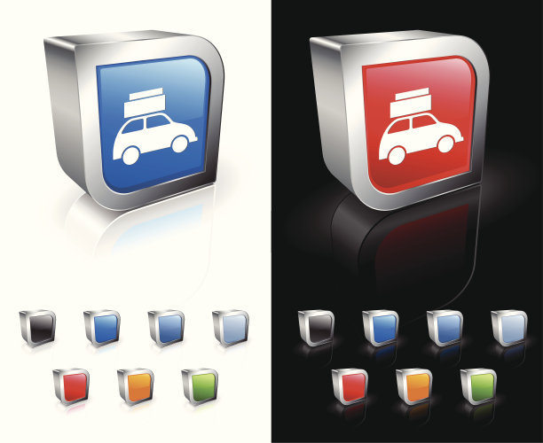 装载汽车3D版权免费矢量艺术图片下载