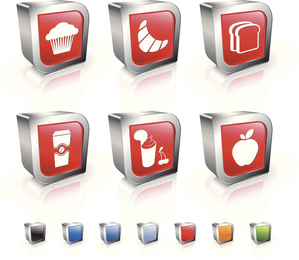 快速早餐电脑图标。图片下载