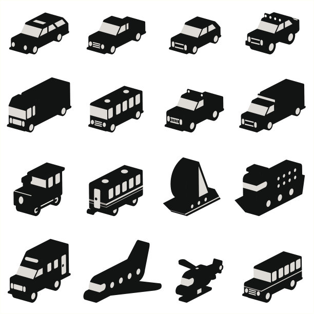 运输图标(向量)图片下载