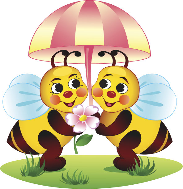 春天的蜜蜂素材图片