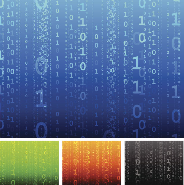 二进制码多色互联网背景图片下载
