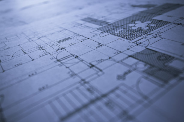 家庭住宅的蓝图图片下载