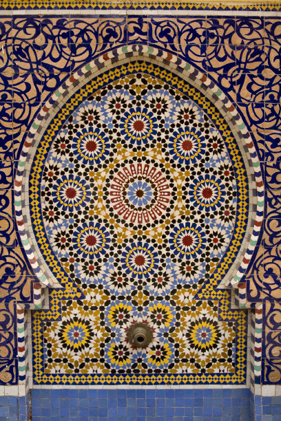 典型的摩洛哥喷泉图片下载