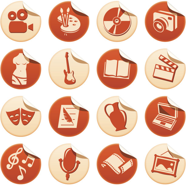 艺术与爱好贴纸图片下载