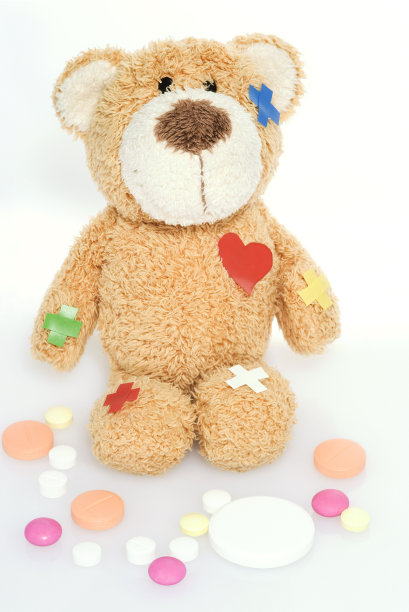 泰迪熊在医院图片下载