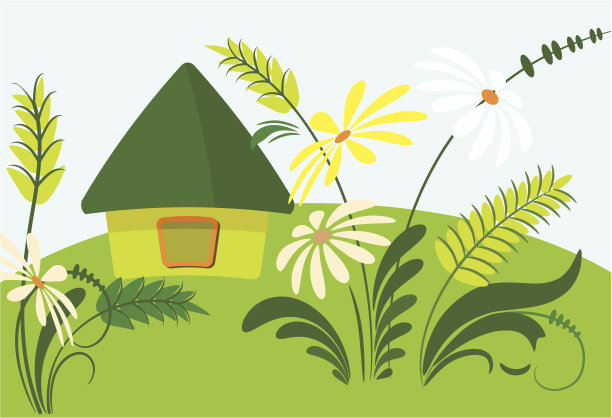 房屋插画素材ID：102223864