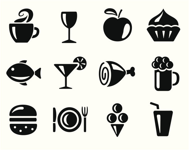 食物和饮料图标图片下载