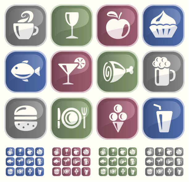 饮食按钮图片下载