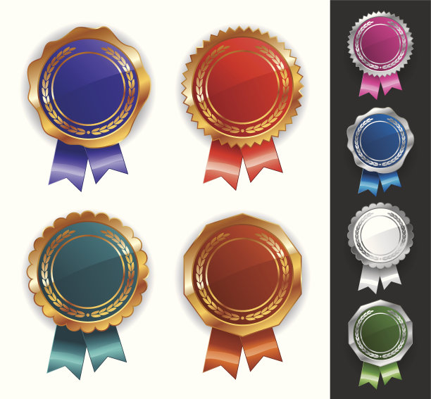 金质和银质印章图片下载