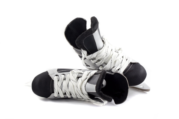 溜冰鞋孤立在白色上。图片下载