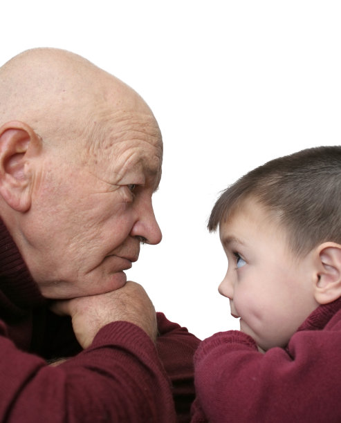 祖父母和孙子。图片下载