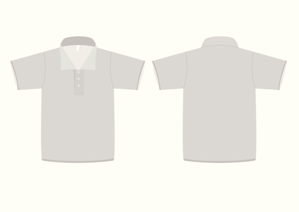 Polo衫模板矢量插图图片下载