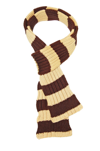 有条纹的羊毛围巾在棕色和黄褐色图片下载