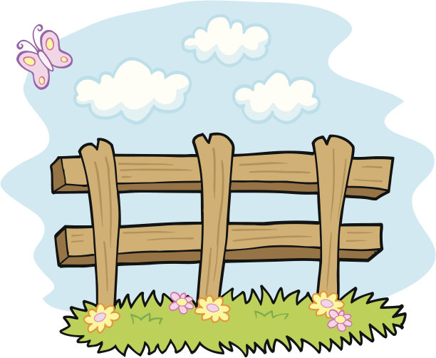 可爱的农场围栏图片下载