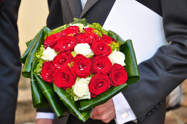 婚礼花玫瑰花束图片下载