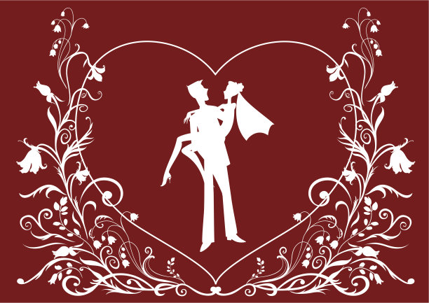 时髦的婚礼邀请图片下载