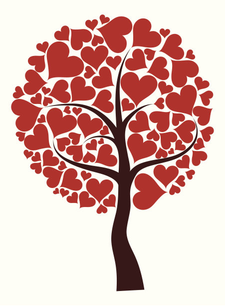 情人节树背景图片下载