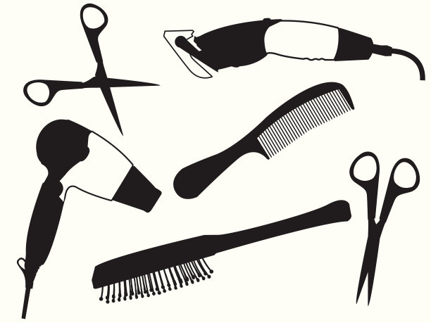 一套美发师图片下载