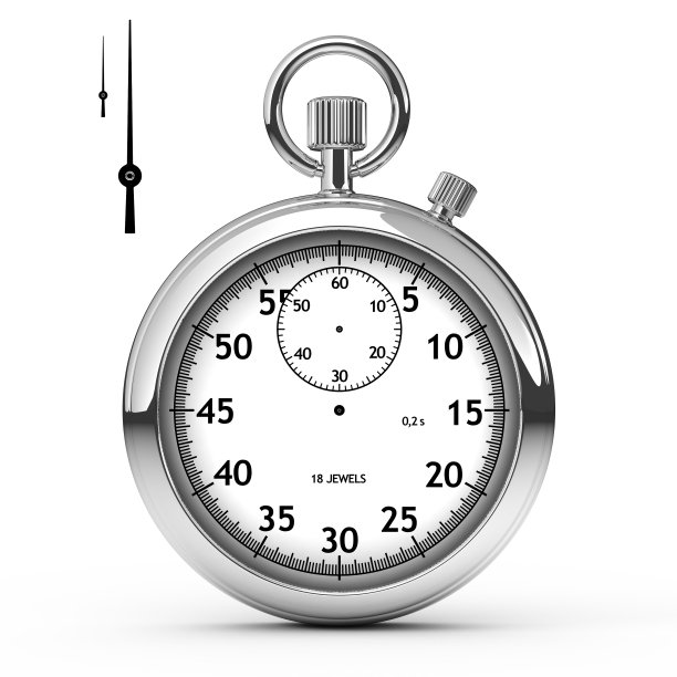 取出表针的银色秒表图片下载