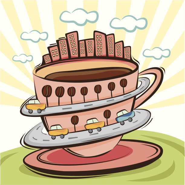 咖啡的城市图片下载