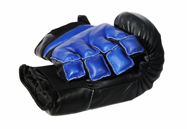 黑色和深蓝色的拳击手套图片下载